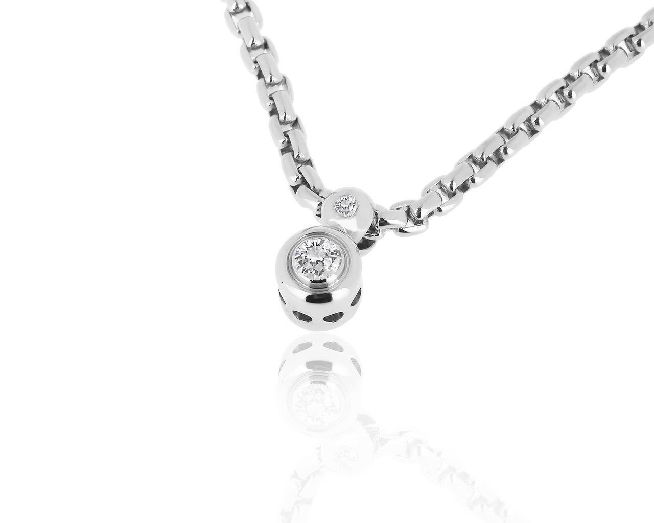 Итальянский золотой кулон с бриллиантами 0.17ct Fope 091018/9