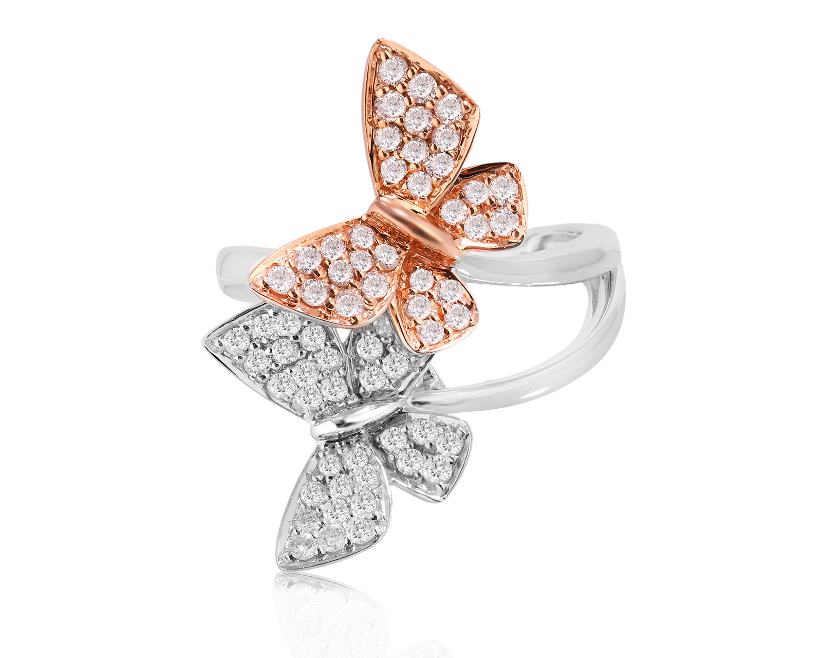 Золотое кольцо с бриллиантами 0.58ct 261025/5