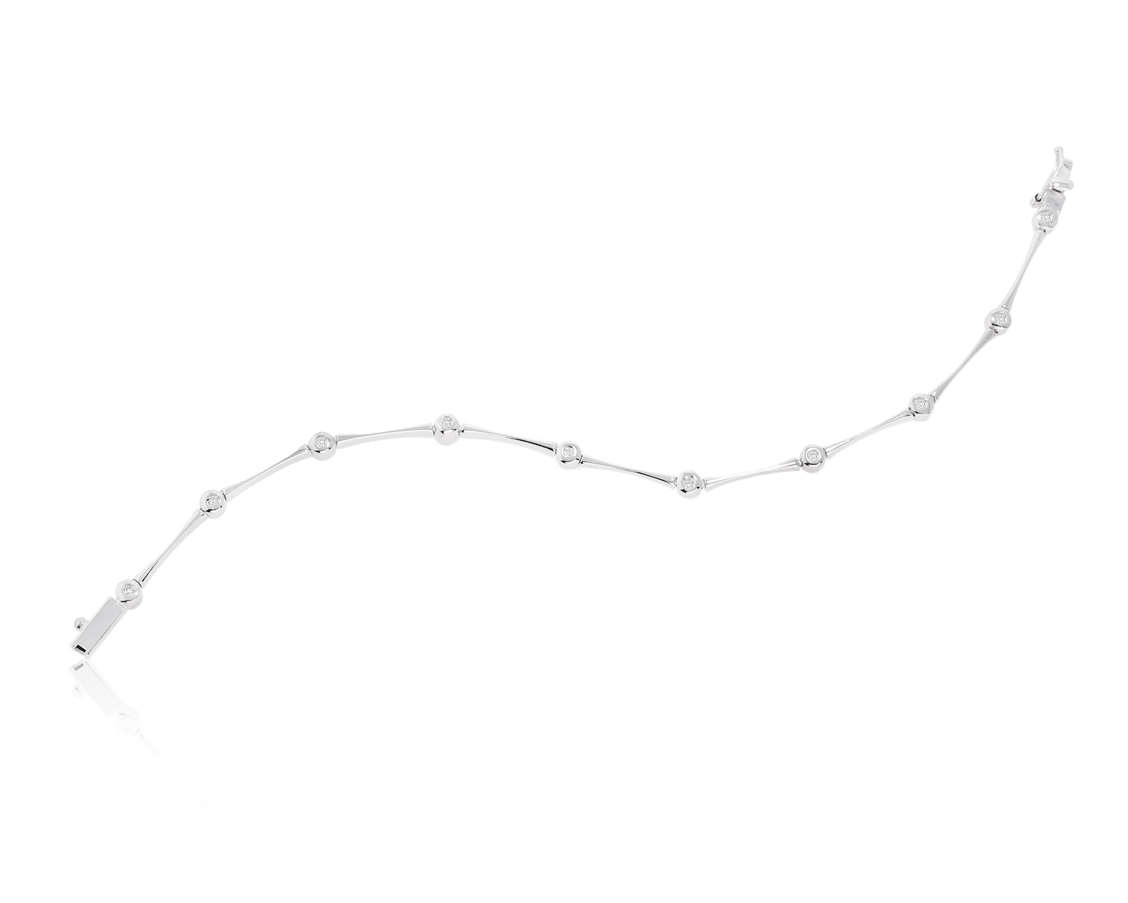 Оригинальный золотой браслет с бриллиантами 0.12ct FA.GI. 011224/6