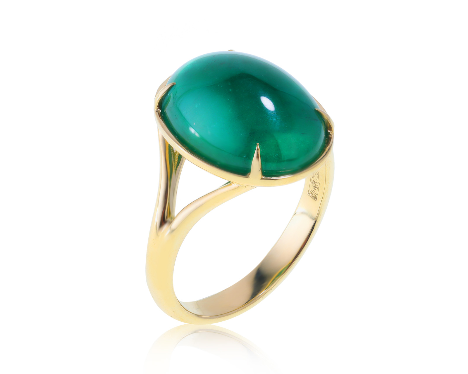 Богатое золотое кольцо с изумрудом 8.37ct 160123/1