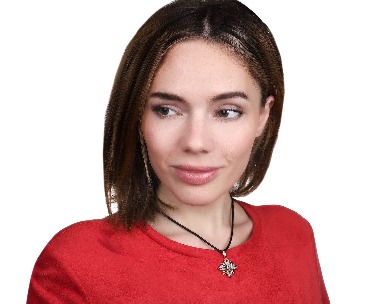 Первоклассный золотой кулон с бриллиантами 0.50ct