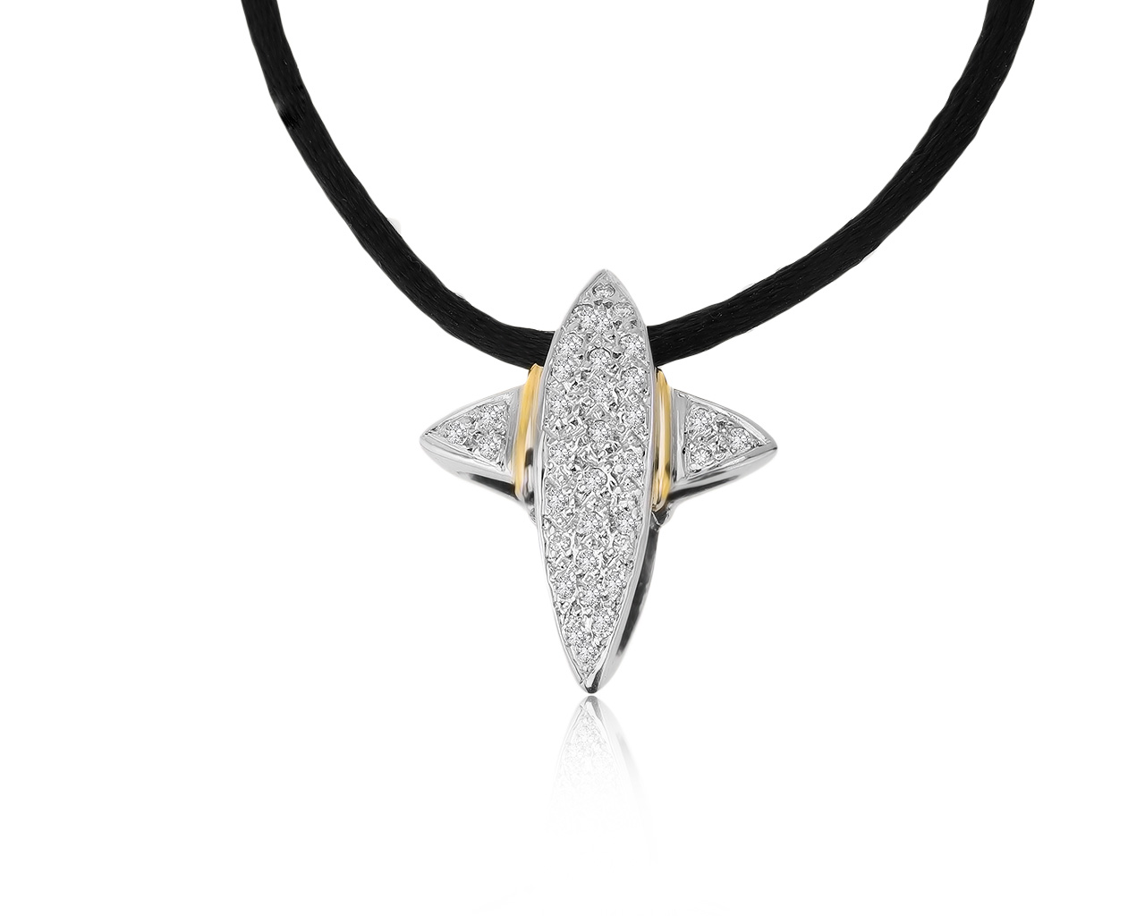 Изысканный золотой кулон с бриллиантами 0.25ct 151120/2