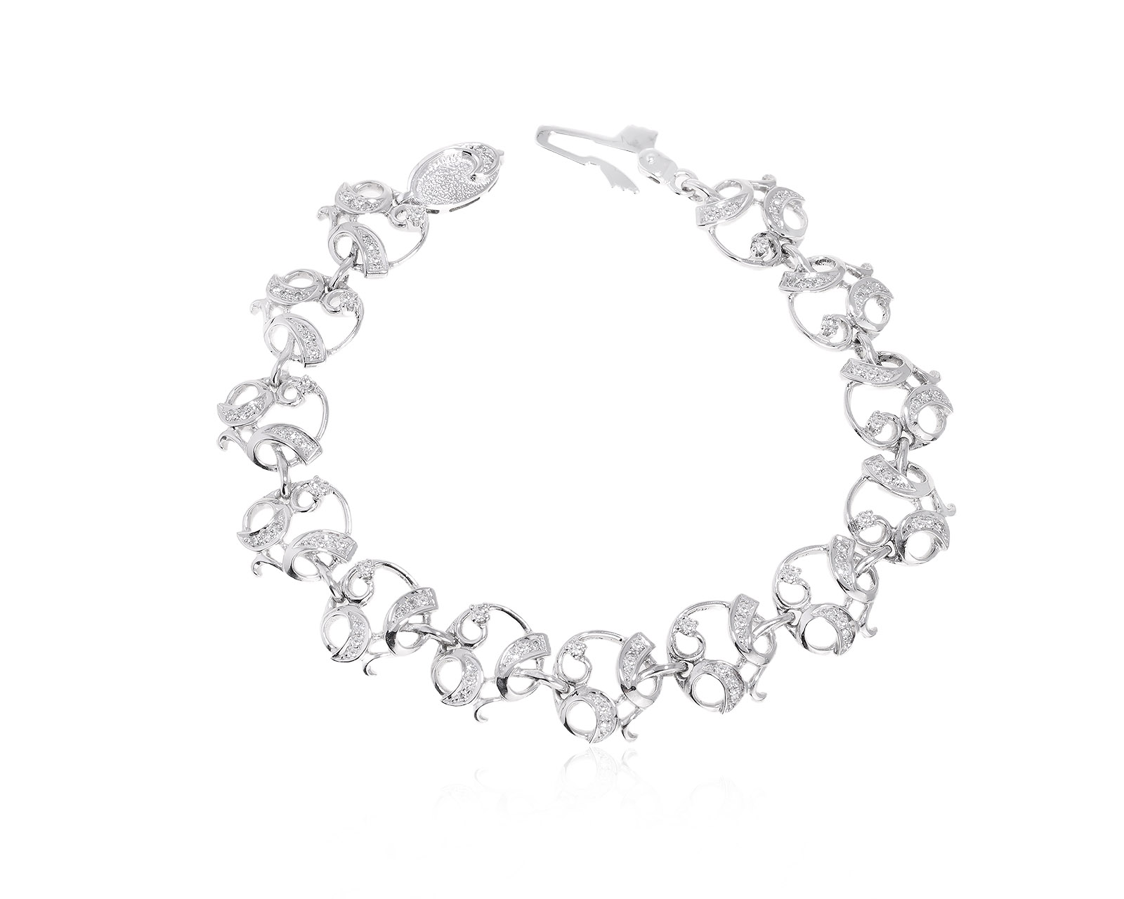 Золотой браслет с бриллиантами 0.92ct 010325/9 Золотой браслет с бриллиантами 0.92ct 010325/9