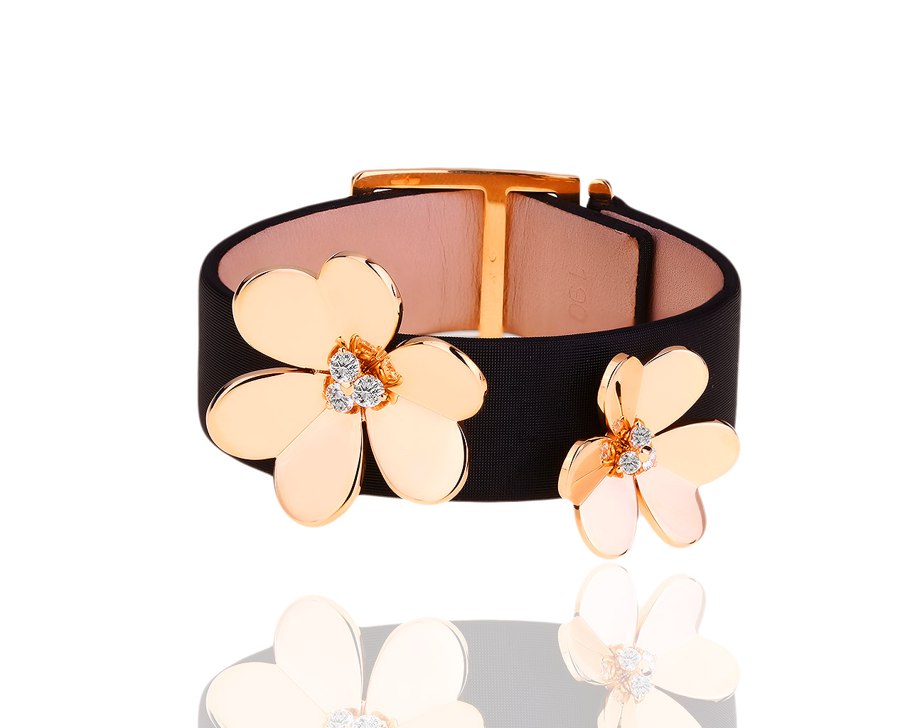 Шикарный золотой браслет с бриллиантами 0.58ct Van Cleef&Arpels ppp19 Шикарный золотой браслет с бриллиантами 0.58ct Van Cleef&Arpels ppp19