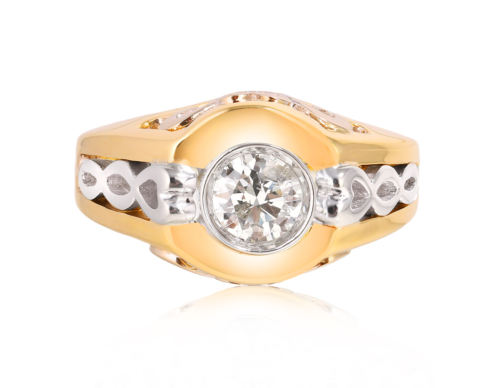Золотое кольцо с бриллиантом 0.53ct 030425/2 Золотое кольцо с бриллиантом 0.53ct 030425/2