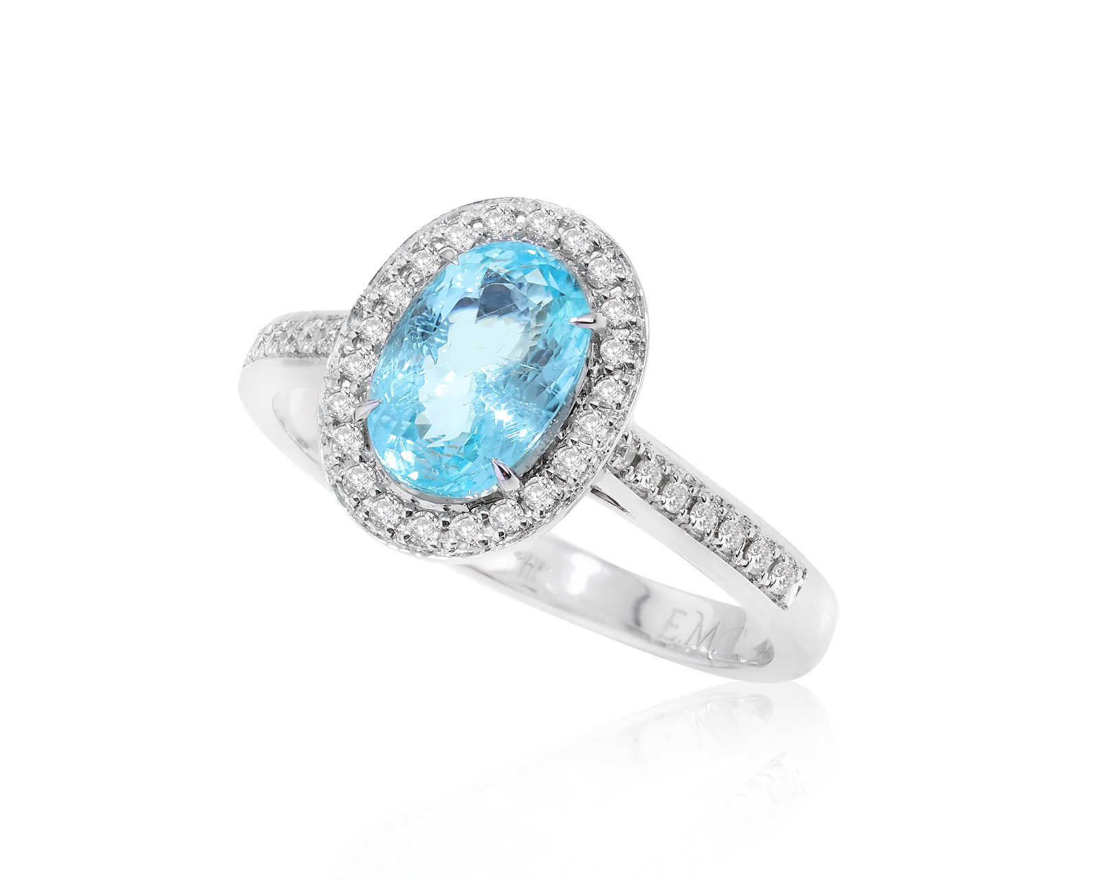 Золотое кольцо с турмалином параиба 1.60ct Evgeny Matveev 080324/2 Золотое кольцо с турмалином параиба 1.60ct Evgeny Matveev 080324/2