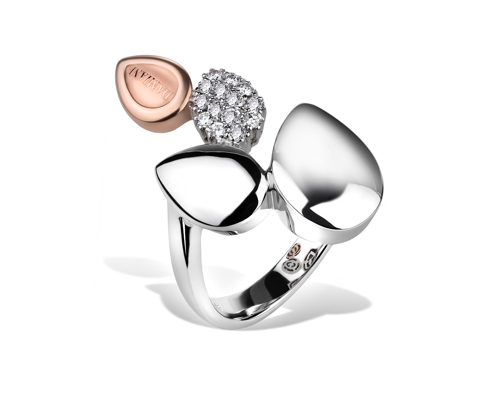 Оригинальное золотое кольцо с бриллиантами 0.21ct Damiani Antera 230526/2