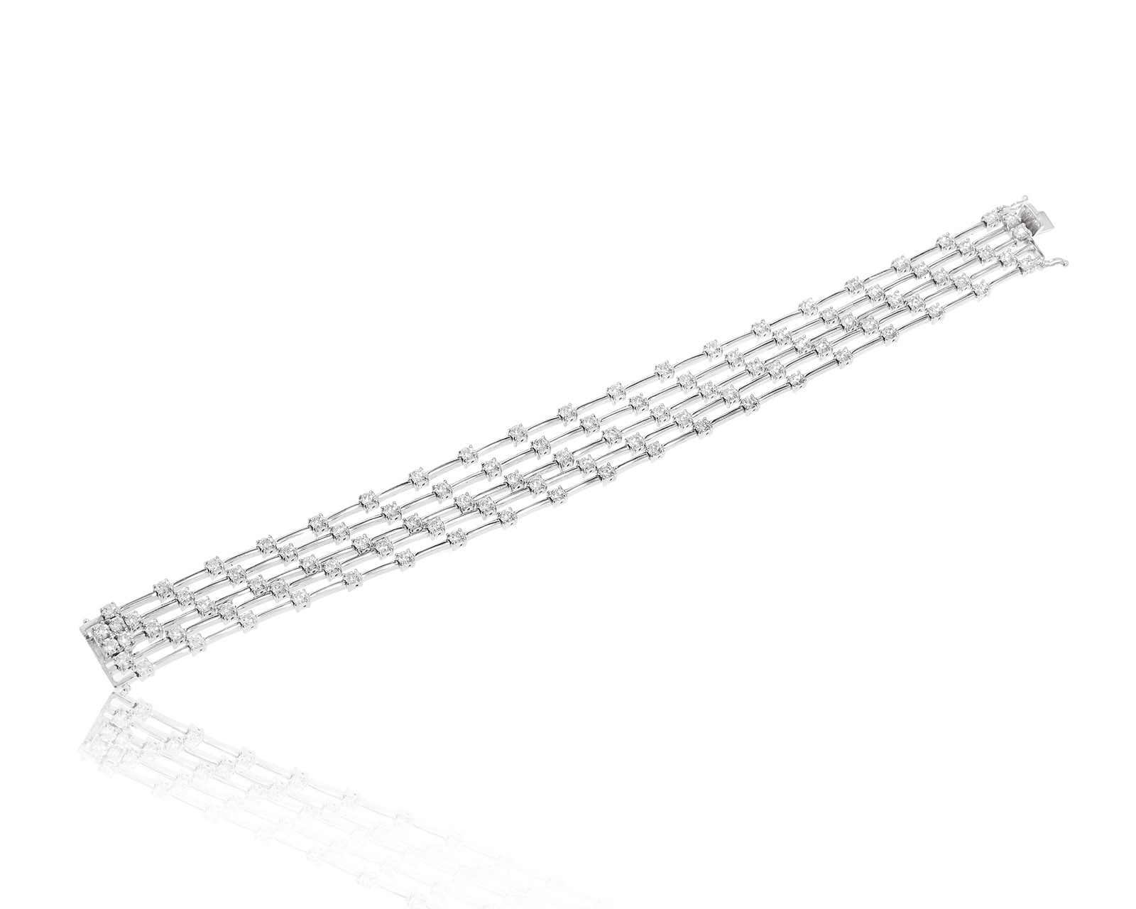 Оригинальный золотой браслет с бриллиантами 5.74ct Leo Pizzo 171022/3