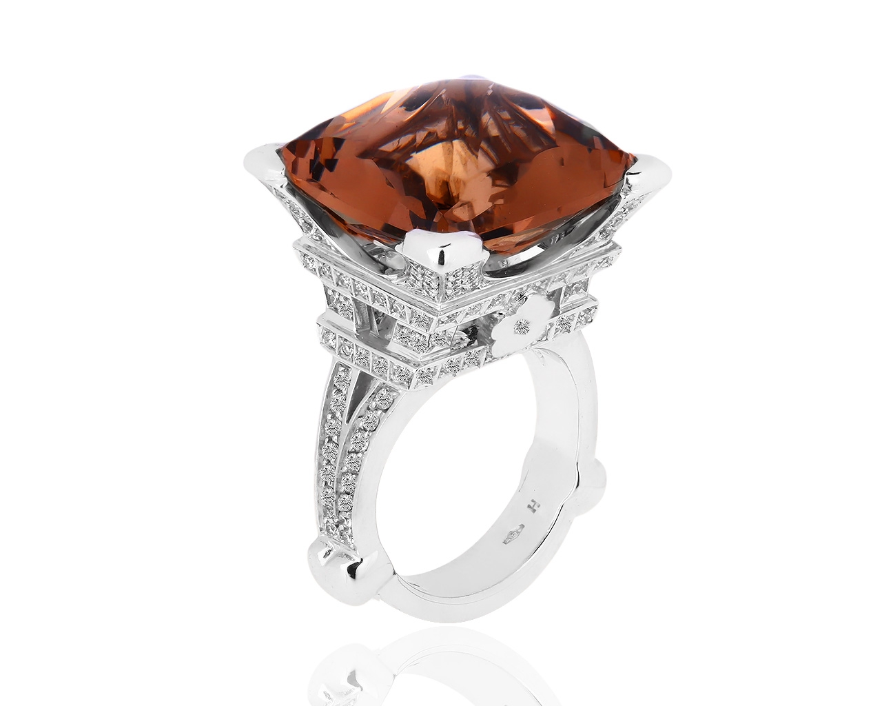 Золотое кольцо с бриллиантами 0.83ct Pasquale Bruni Madame Eiffel 300119/15