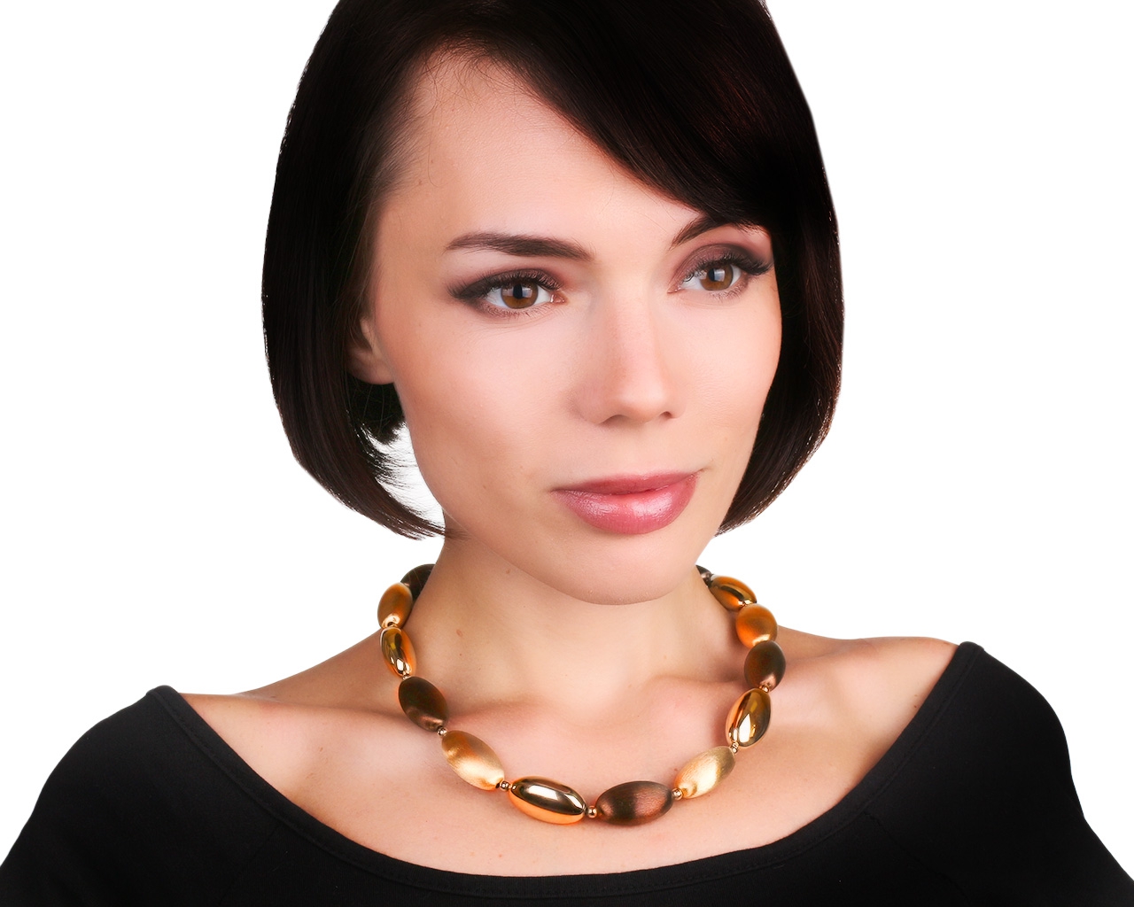 Оригинальное золотое колье Roberto Bravo