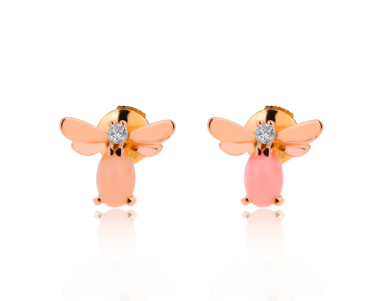 Оригинальные золотые серьги с опалом 0.80ct Chaumet Attrape-moi 170720/4