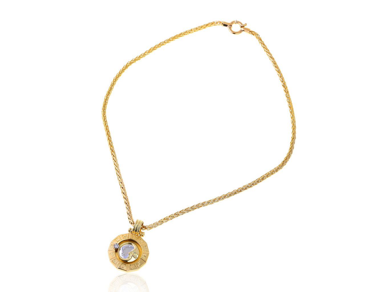 Оригинальный золотой кулон с бриллиантами 0.08ct L'Arpa