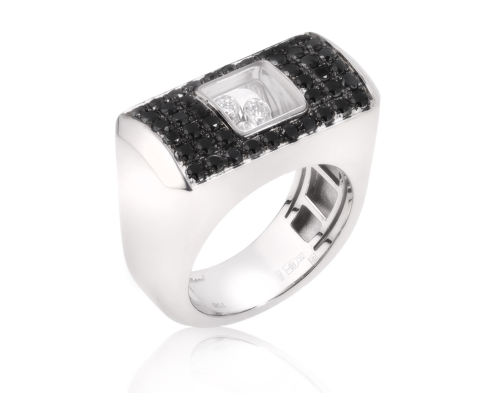 Оригинальное золотое кольцо с бриллиантами 1.07ct Chopard Happy Diamonds 091025/3