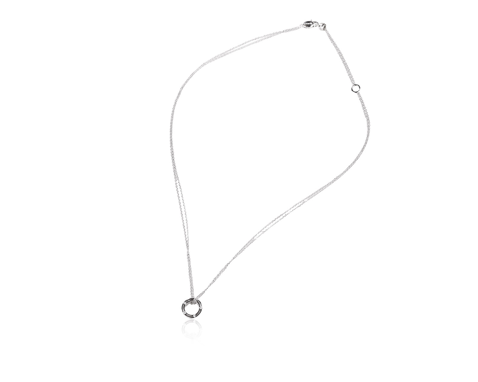 Оригинальный золотой кулон с бриллиантами 0.09ct Damiani D.Side