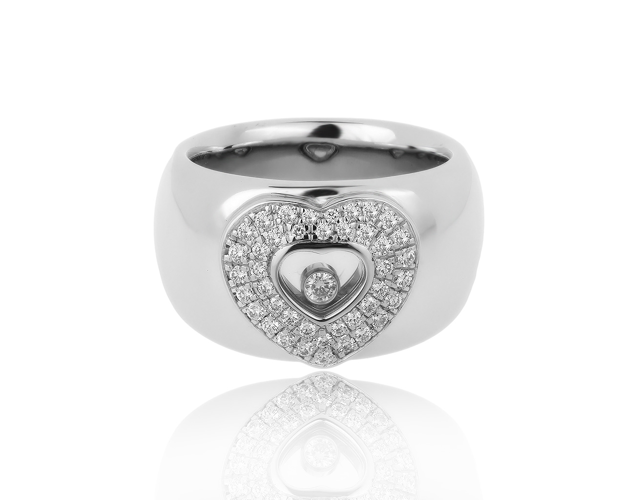 Оригинальное золотое кольцо с бриллиантами 0.45ct Chopard 051119/1