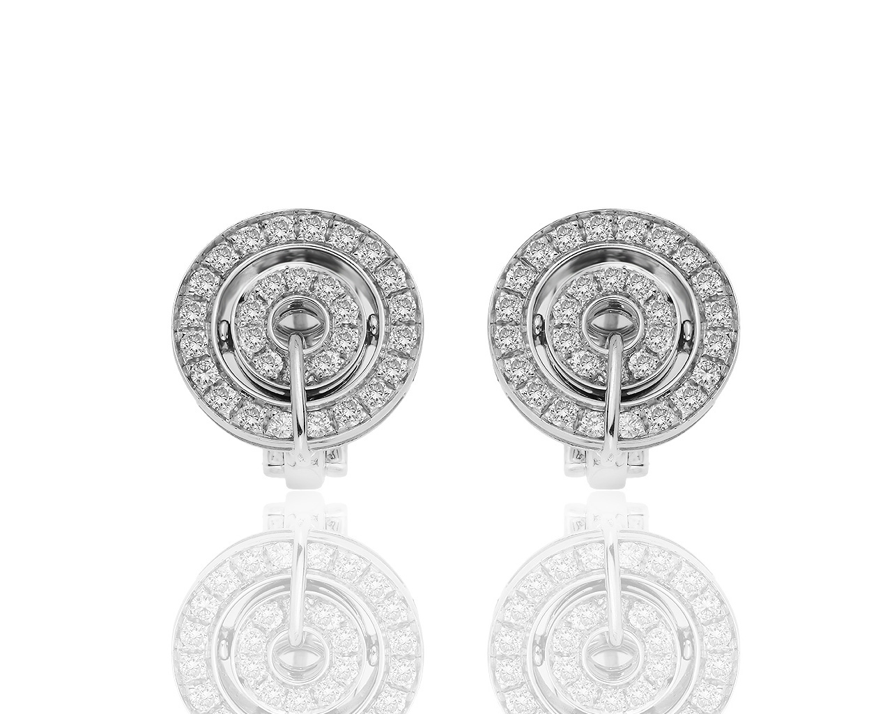 Оригинальные золотые серьги с бриллиантами 1.10ct Bvlgari 300719/14 Оригинальные золотые серьги с бриллиантами 1.10ct Bvlgari 300719/14