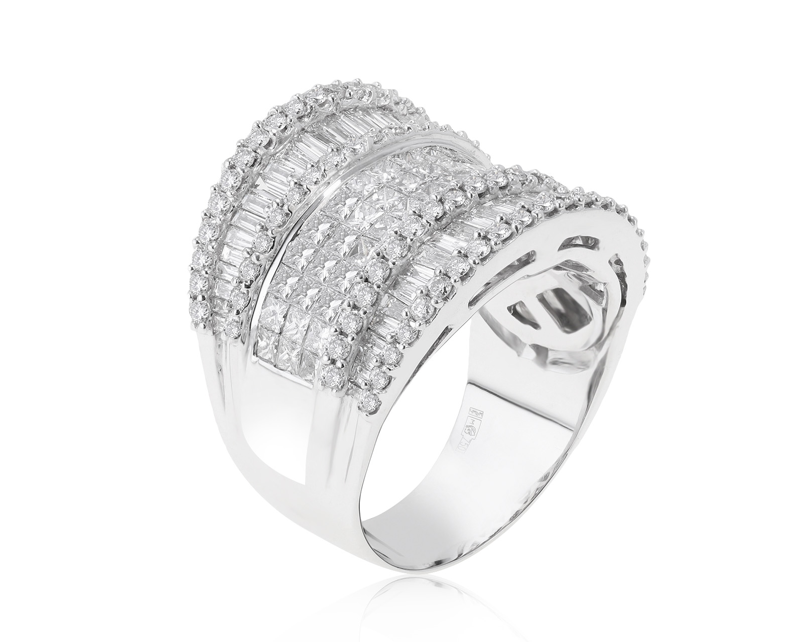 Роскошное золотое кольцо с бриллиантами 5.21ct 301021/9