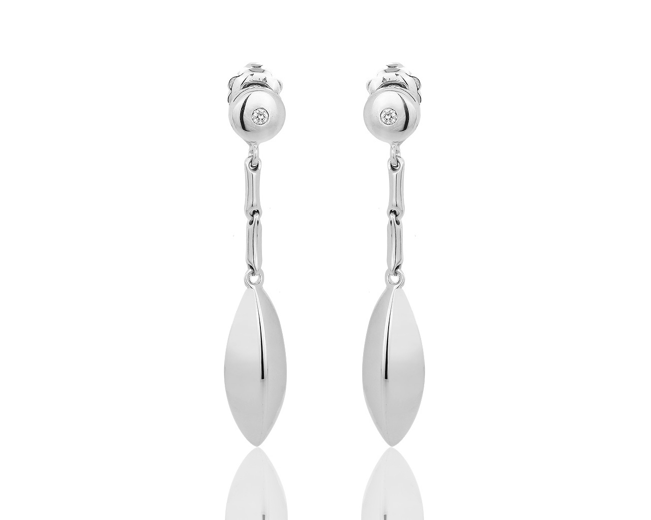 Золотые серьги с бриллиантами 0.05ct Chimento 130718/1