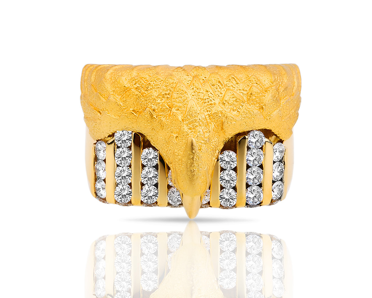 Золотое кольцо с бриллиантами 1.08ct Carrera y Carrera