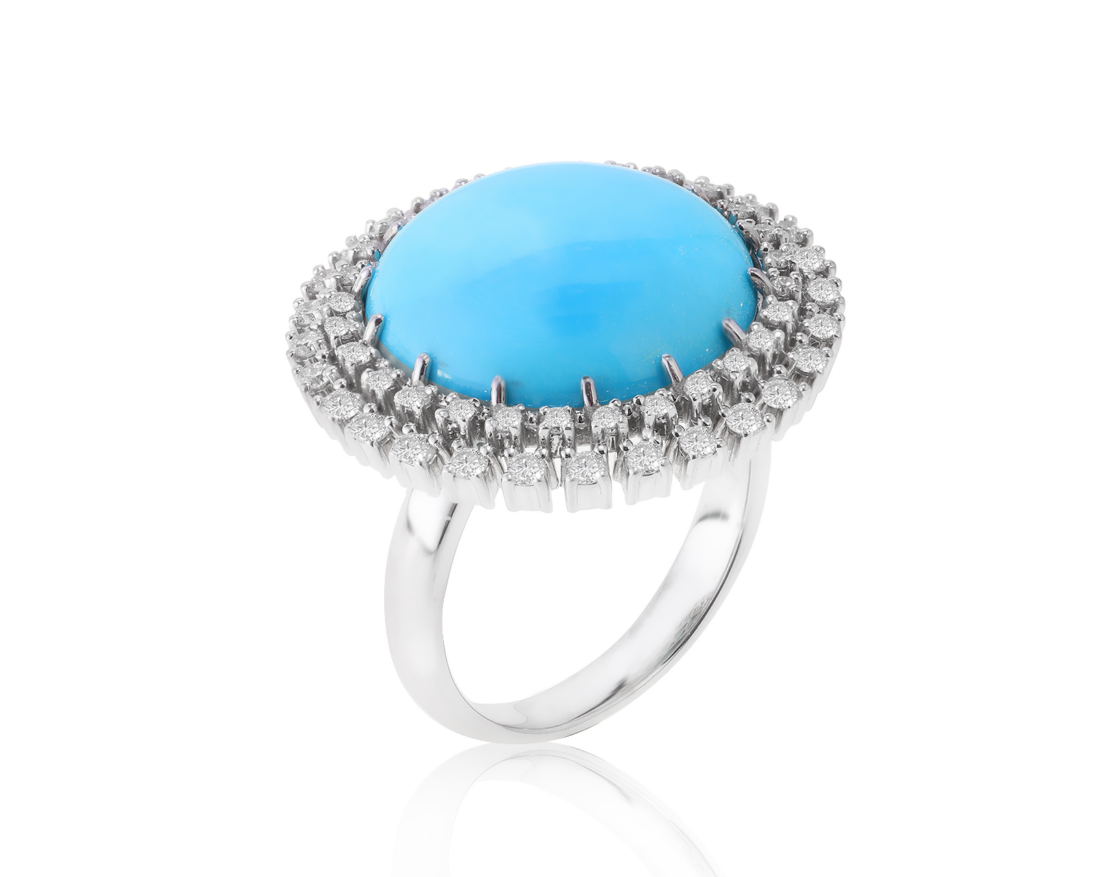 Восхитительное золотое кольцо с бирюзой 12.60ct 201222/11