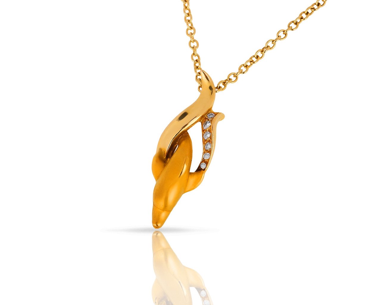 Оригинальная золотая подвеска с бриллиантами 0.04ct Magerit 030718/1 Оригинальная золотая подвеска с бриллиантами 0.04ct Magerit 030718/1