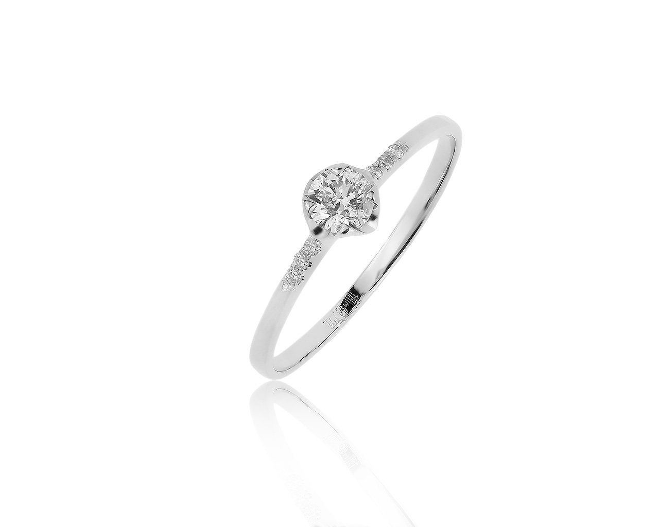Стильное золотое кольцо с бриллиантами 0.28ct 290419/8 Стильное золотое кольцо с бриллиантами 0.28ct 290419/8