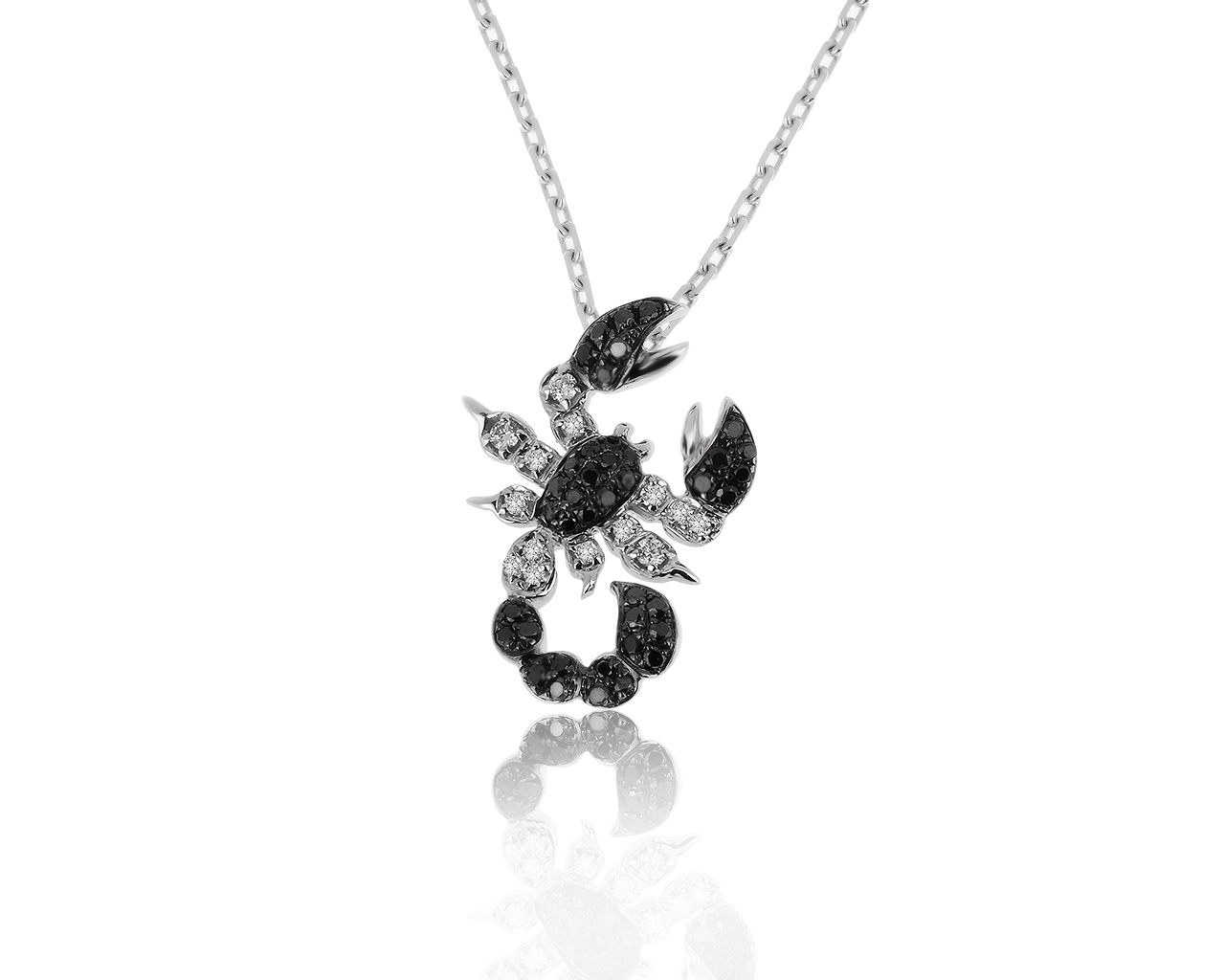 Модный золотой кулон с бриллиантами 0.38ct