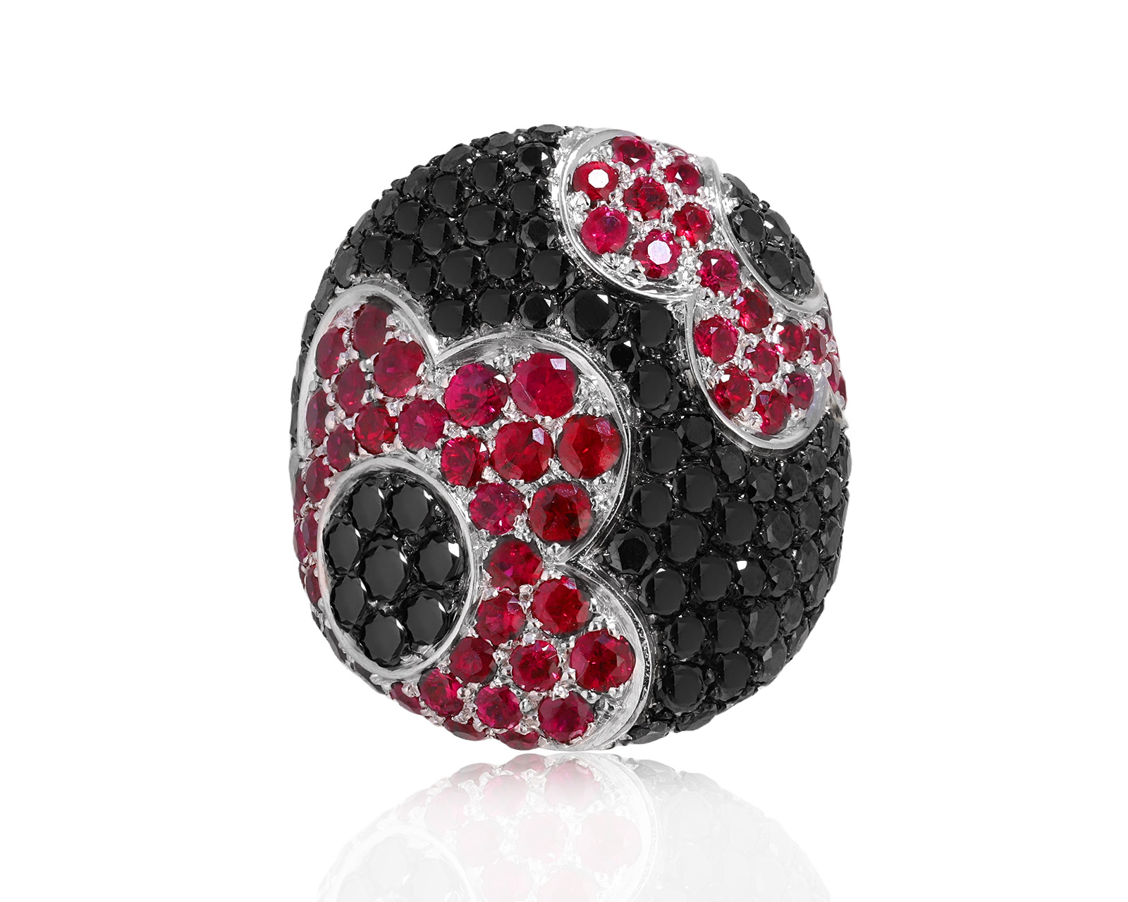 Оригинальное золотое кольцо с рубинами 4.09ct Pasquale Bruni