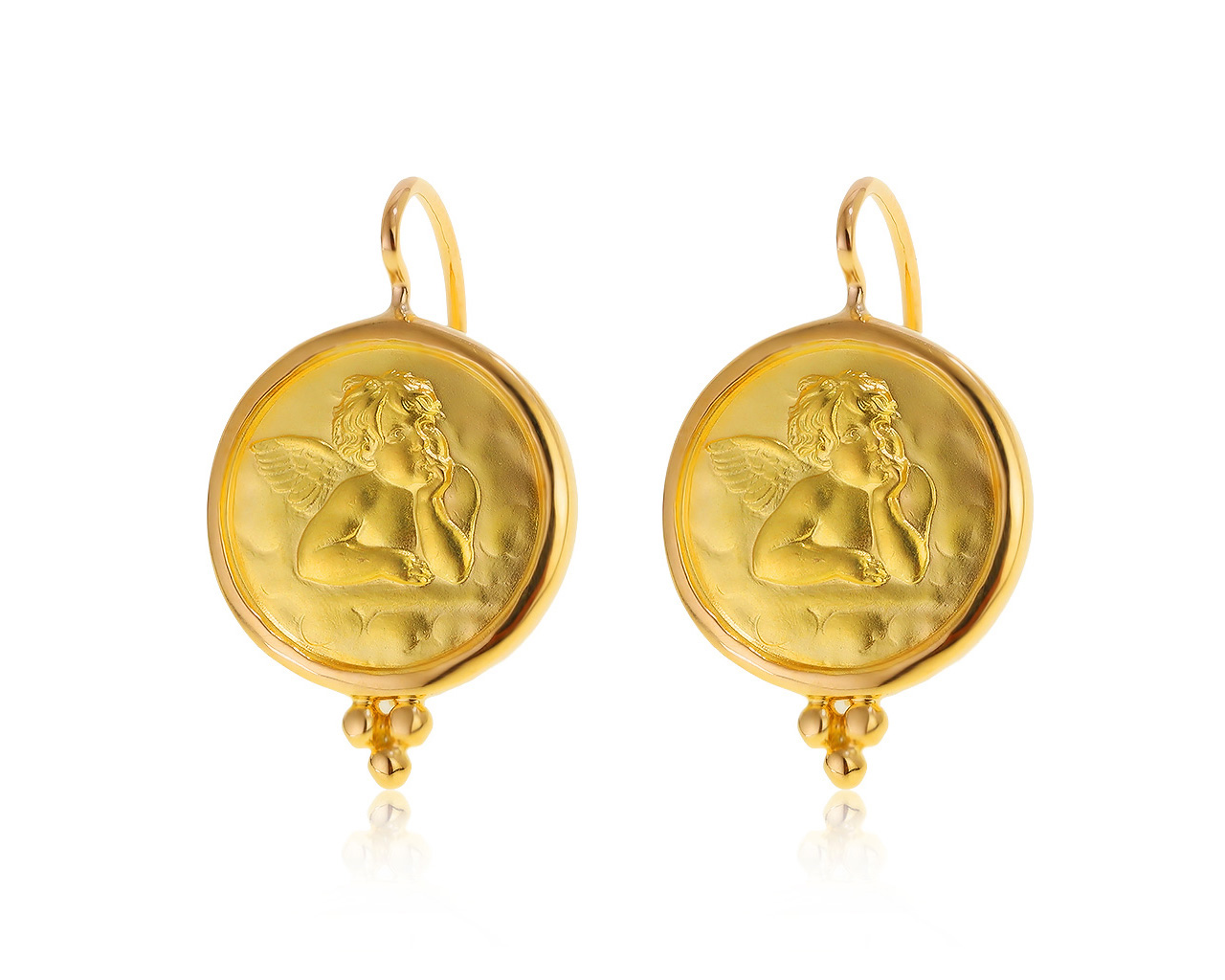 Оригинальные золотые серьги Temple St.Clair Angel 150121/1