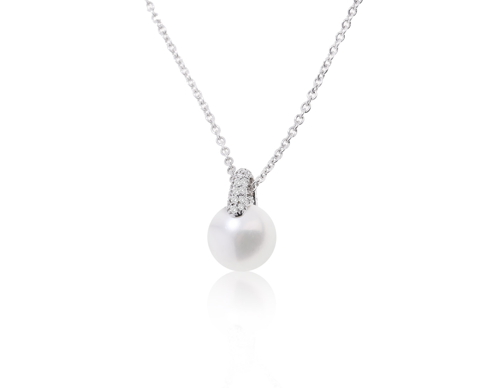 Оригинальный золотой кулон с жемчугом 8.50 мм Mikimoto 230922/1