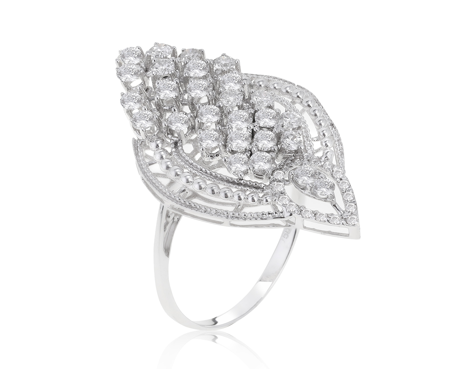 Завораживающее золотое кольцо с бриллиантами 0.98ct 120322/3