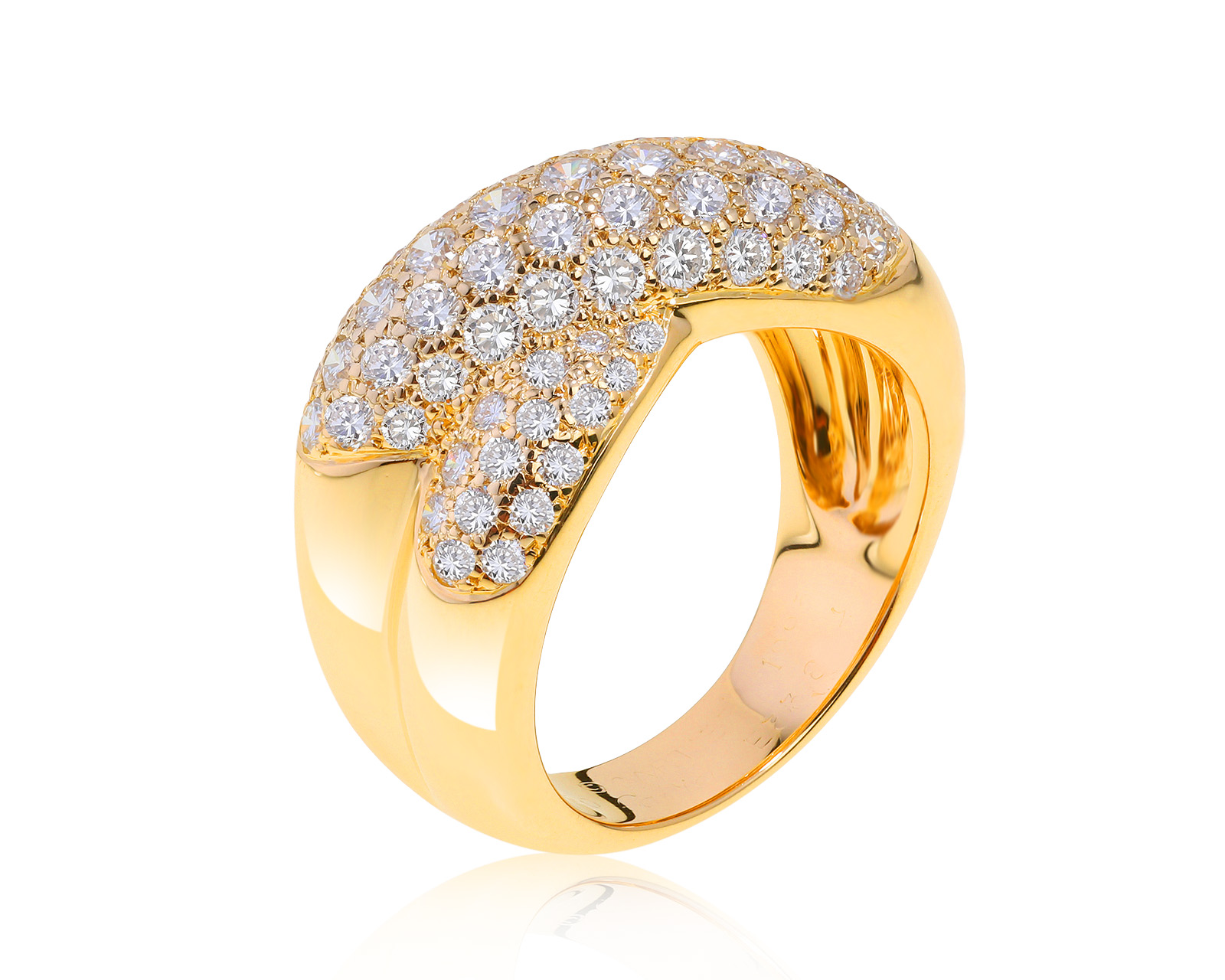 Оригинальное золотое кольцо с бриллиантами 1.75ct Cartier 301121/1