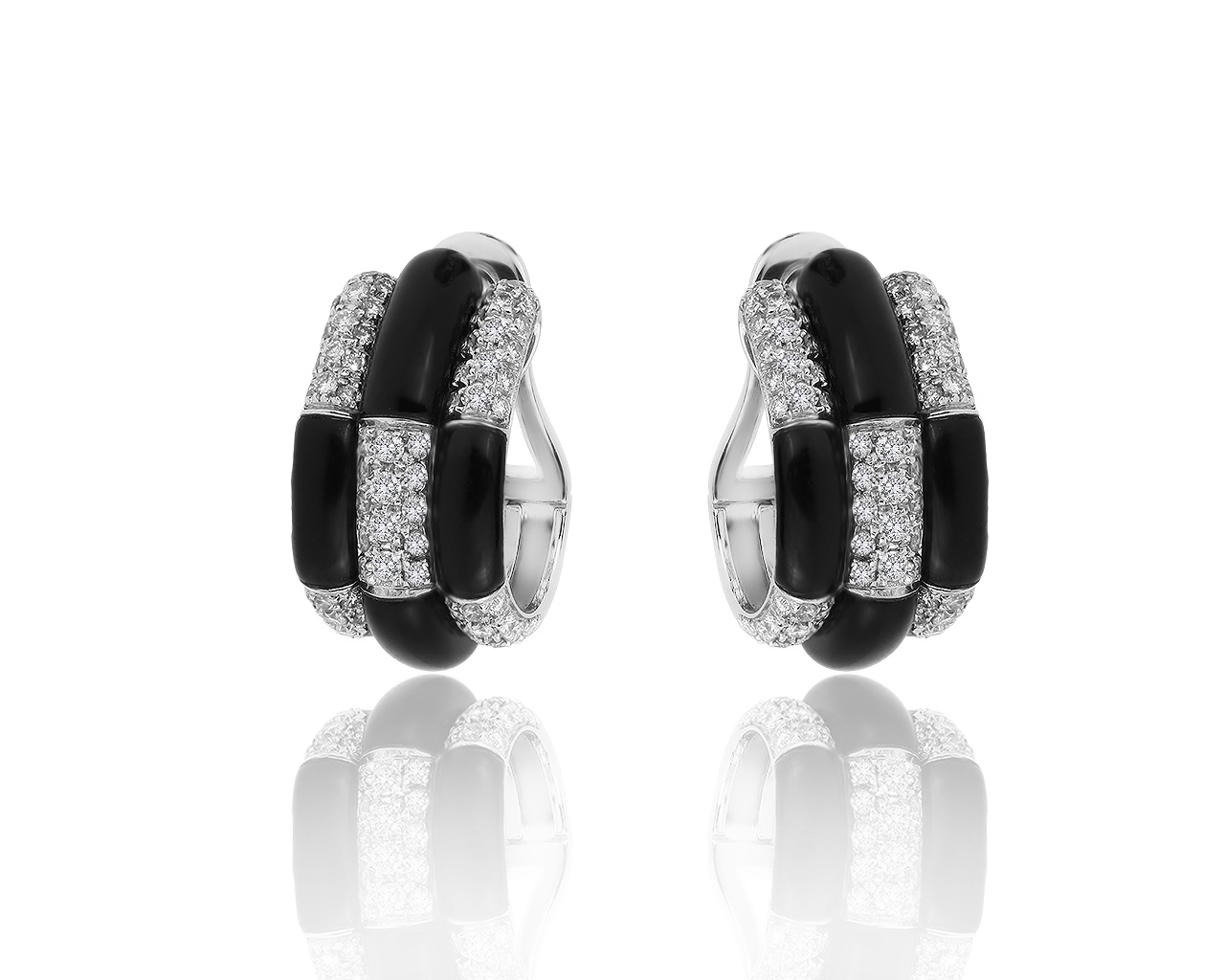 Итальянские золотые серьги с бриллиантами 1.76ct 240719/6