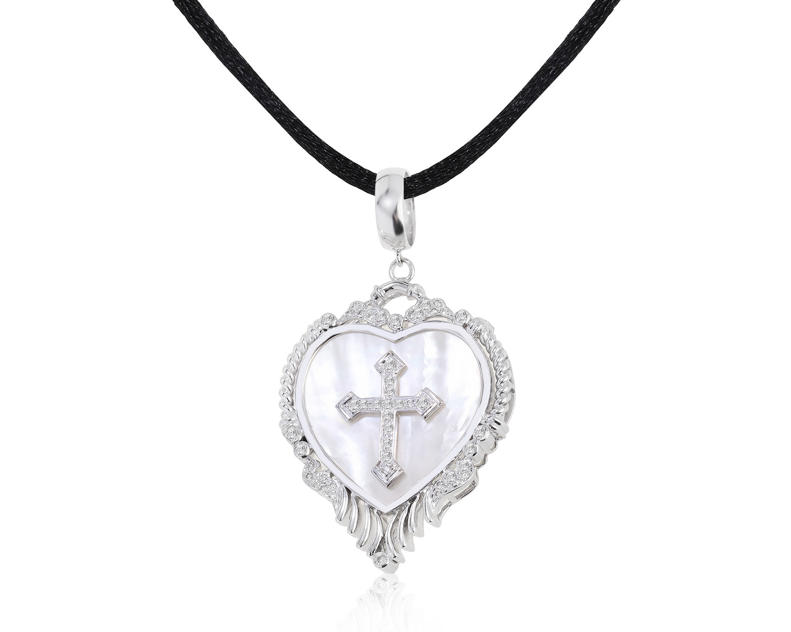 Роскошный золотой кулон с перламутром 8.01ct 080222/6