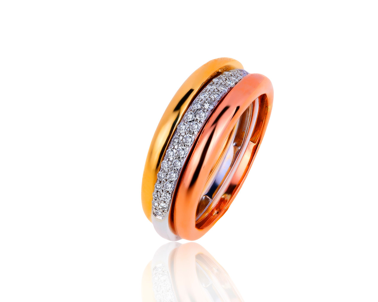 Оригинальное золотое кольцо с бриллиантами 0.35ct Cartier 200919/1