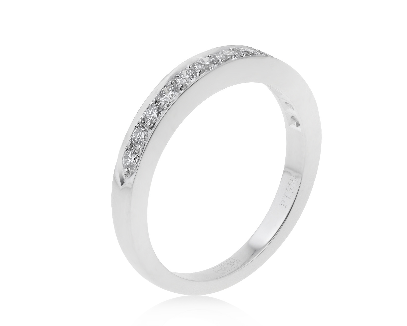 Оригинальное платиновое кольцо с бриллиантами 0.33ct Tiffany&Co