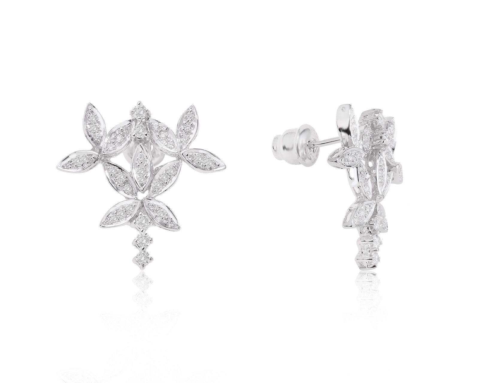 Золотые серьги с бриллиантами 0.52ct 241023/8