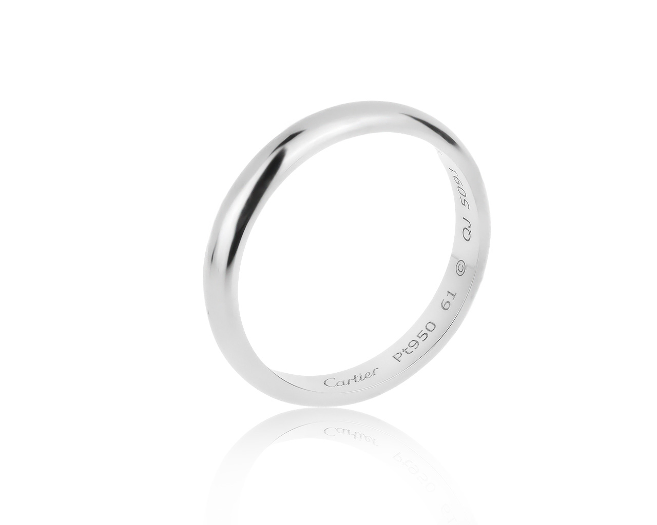 Оригинальное платиновое кольцо Cartier 170320/1 Оригинальное платиновое кольцо Cartier 170320/1
