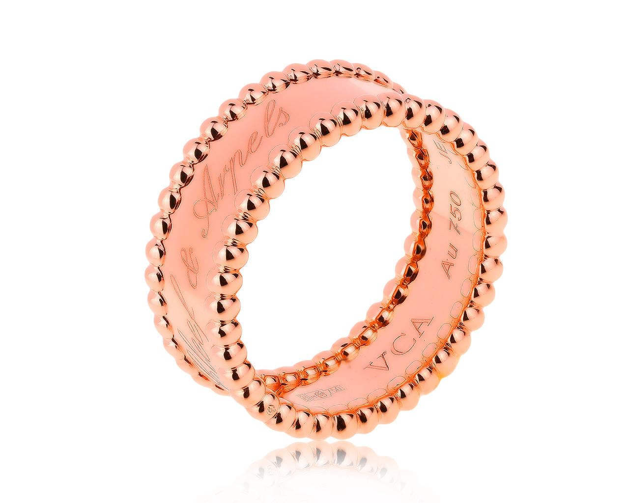 Оригинальное золотое кольцо Van Cleef and Arpels Perlée 290720/4
