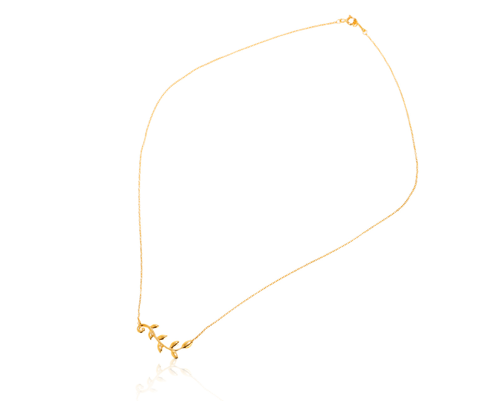 Оригинальное золотое колье Tiffany&Co Paloma Picasso Olive Leaf Vine