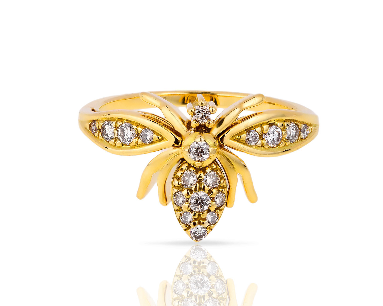 Золотое кольцо с бриллиантами 0.25ct H.Stern Rock Season 280518/3
