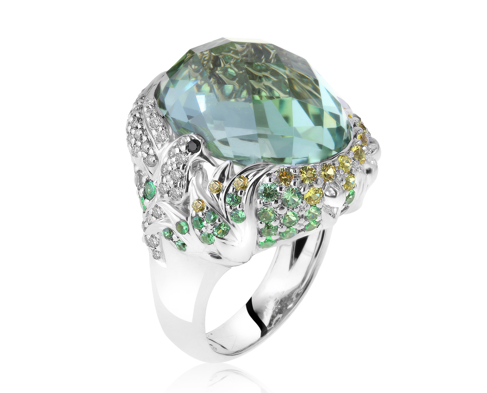 Великолепное золотое кольцо с кварцем 20.68ct 040921/5