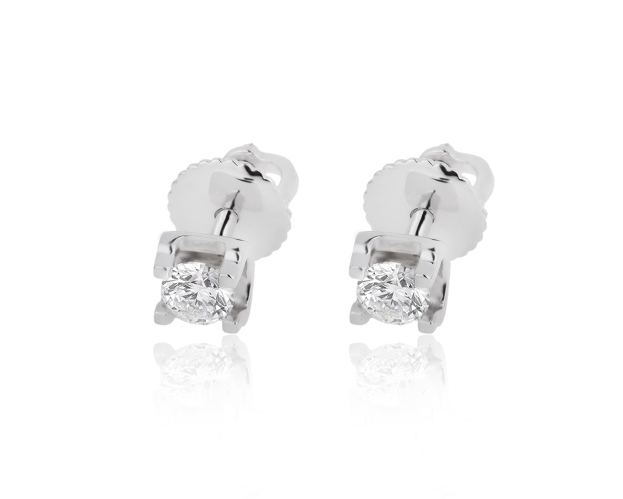 Роскошные золотые серьги с бриллиантами 0.60ct 170720/12