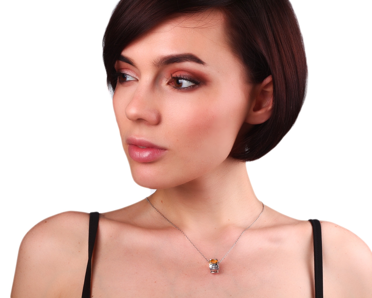 Золотая подвеска с бриллиантами 0.01ct Damiani Damianissima