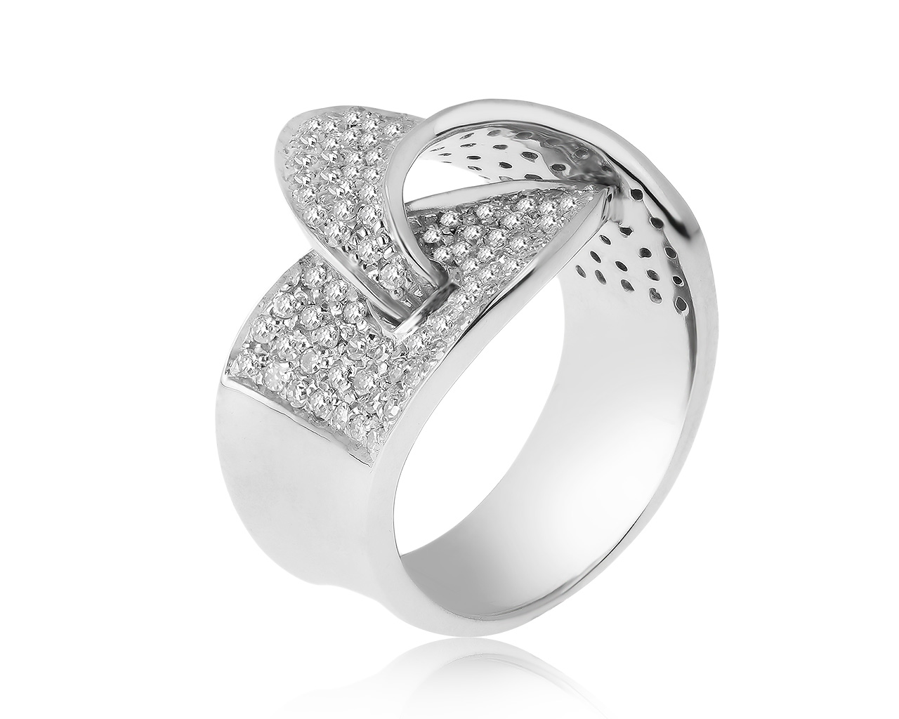 Потрясающее золотое кольцо с бриллиантами 1.01ct 080421/5