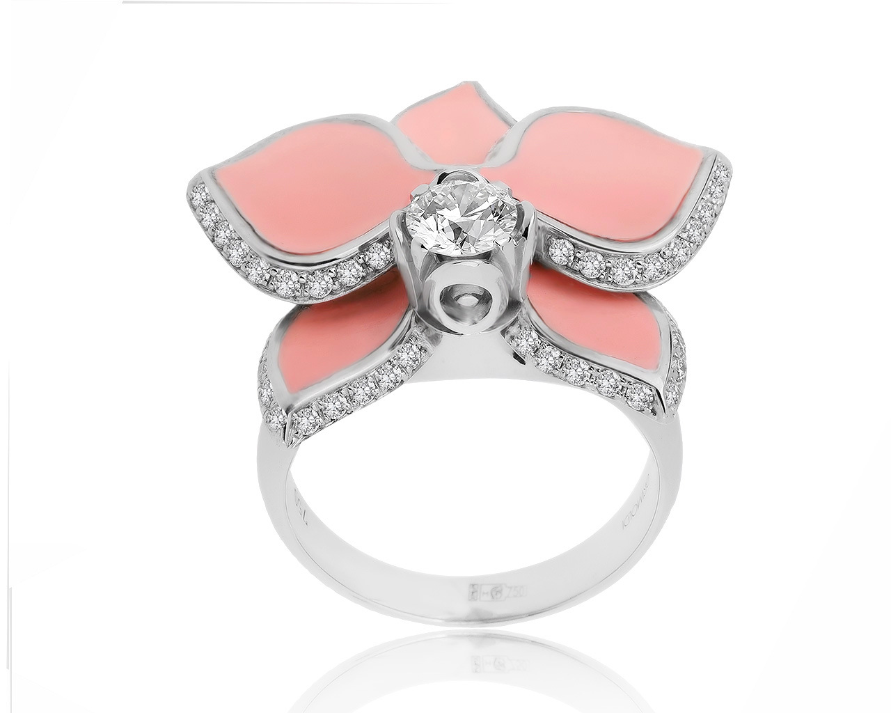 Оригинальное золотое кольцо с бриллиантами 1.05ct Grimoldi 006700/00