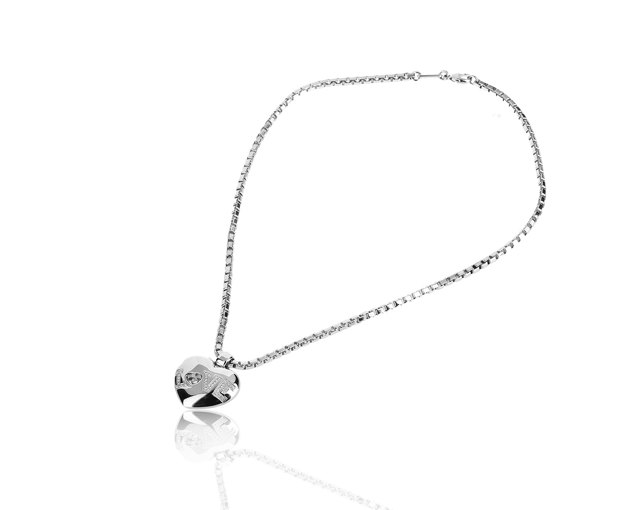 Оригинальный золотой кулон с бриллиантами 0.30ct Chopard