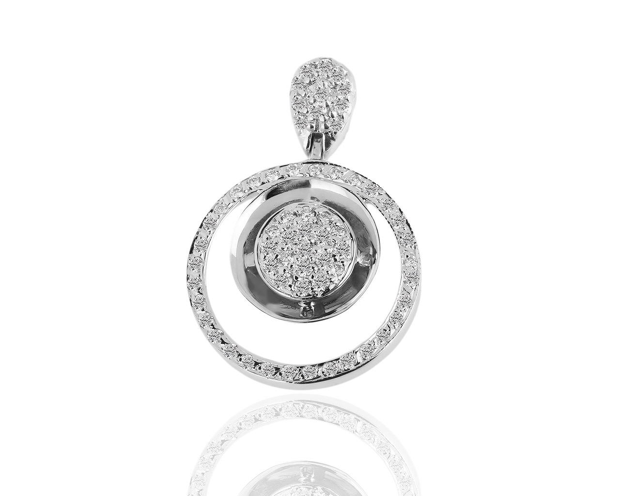 Необычная золотая подвеска с бриллиантами 0.30ct 040918/11