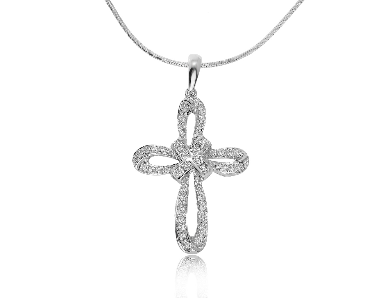 Изящный золотой кулон с бриллиантами 0.50ct 080221/4