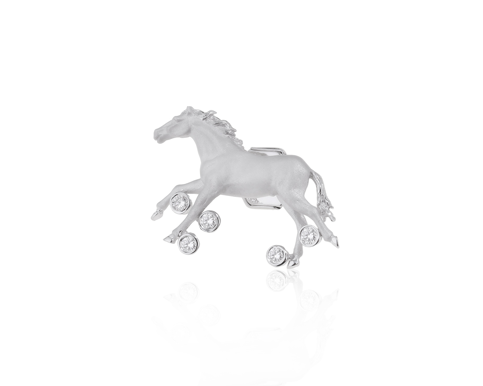 Оригинальная золотая брошь Carrera y Carrera Horse 170522/11